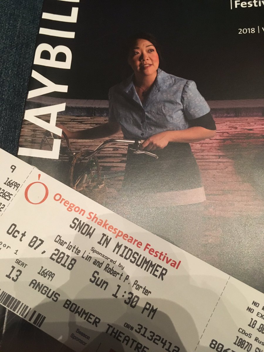 yeahwhateversam's tweet photo. 11th show!! Now I'll have seen them all ❤ #SnowInMidsummerOSF https://t.co/Jk81kqKyRF