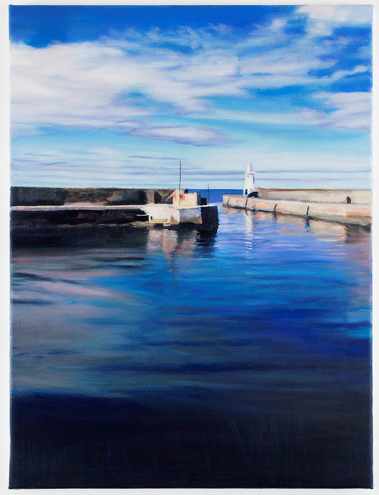 SuttonGallery's tweet photo. @BMDBusiness our latest exhibition features some stunning Macduff landscapes by Julia McNairn White https://t.co/n71Wel6H6B