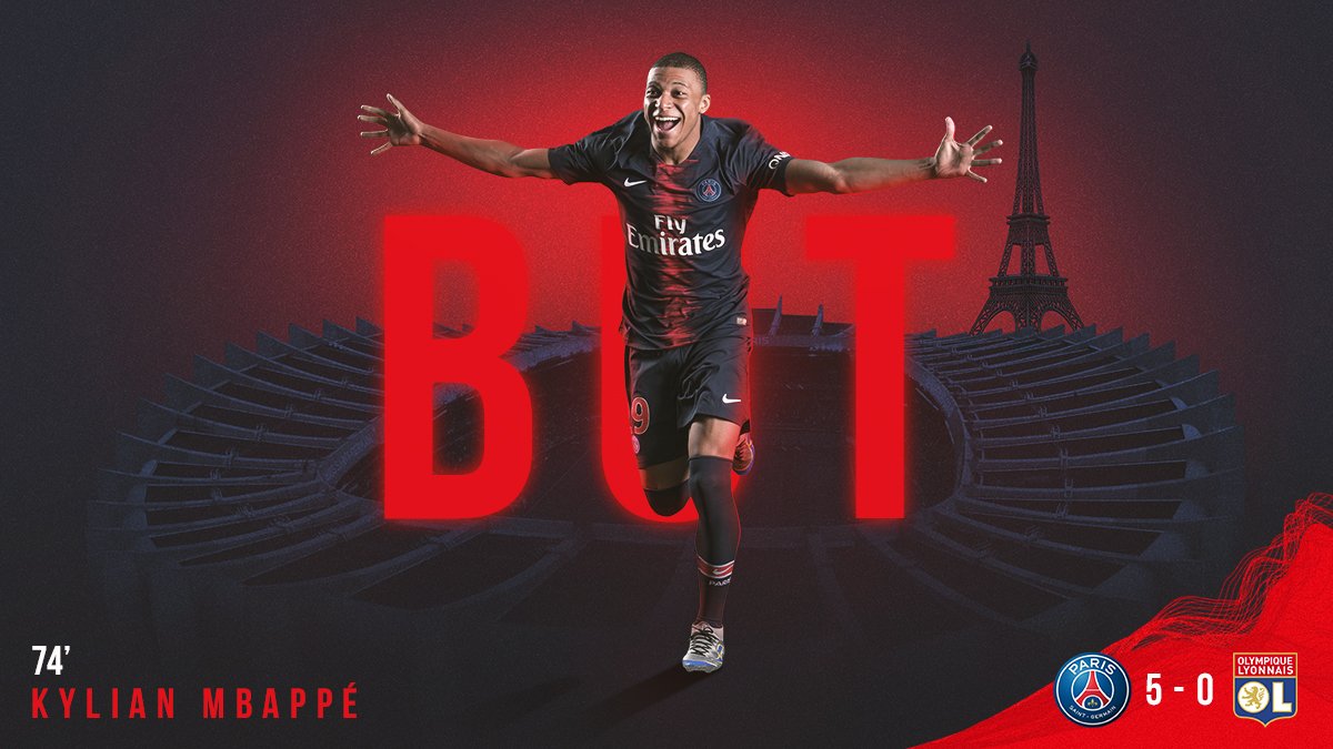 LA MANITA 🖐 ET LE QUADRUPLE POUR l'ENFANT PRODIGUE <a href="/KMbappe/">Kylian Mbappé</a> !!! #PSGOL
