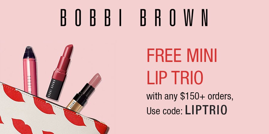 shopadocket's tweet photo. Hurry - Limited time only! 👄👄👄
Receive your 𝐅𝐑𝐄𝐄 𝐌𝐢𝐧𝐢 𝐋𝐢𝐩 𝐓𝐫𝐢𝐨 with any $150+ orders from @BobbiBrown. Use code 𝐋𝐈𝐏𝐓𝐑𝐈𝐎 at the check out https://t.co/EIUYNEtGXa
#save #free #deals #coupons #discount #makeup #beauty #bobbibrown #cosmetics https://t.co/TApg3Tk0an
