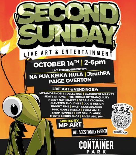 DTContainerPark's tweet photo. Next Sunday is #SecondSunday at Container Park! Join our friends at @the_isi_group from 2-6pm as they bring together a group of local artists, artisans and small businesses for you to explore! ☀️🍁
.
.
.
.
#DTLV #DowntownLasVegas #ISIGroup #ShopSmall #ShopLocal #ContainerPark https://t.co/POa0RwrVoD