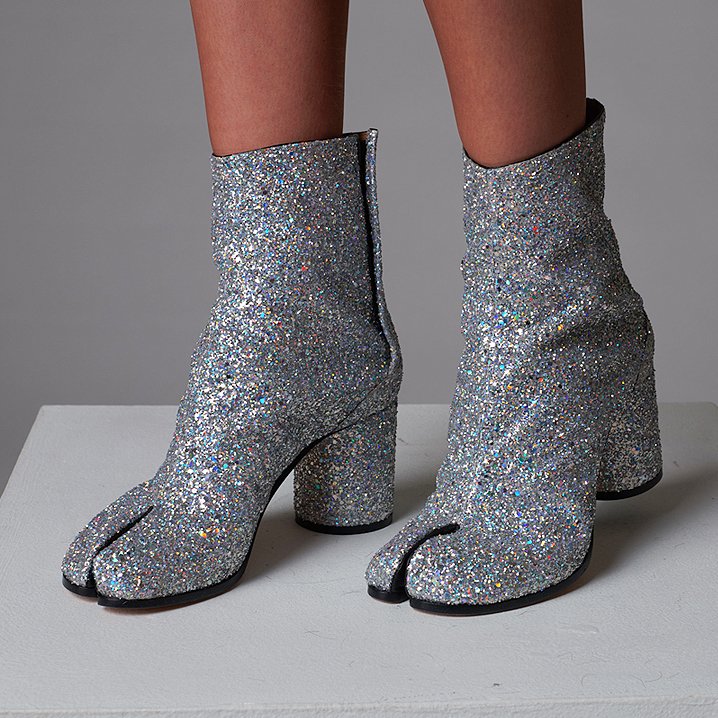 margiela tabi silver