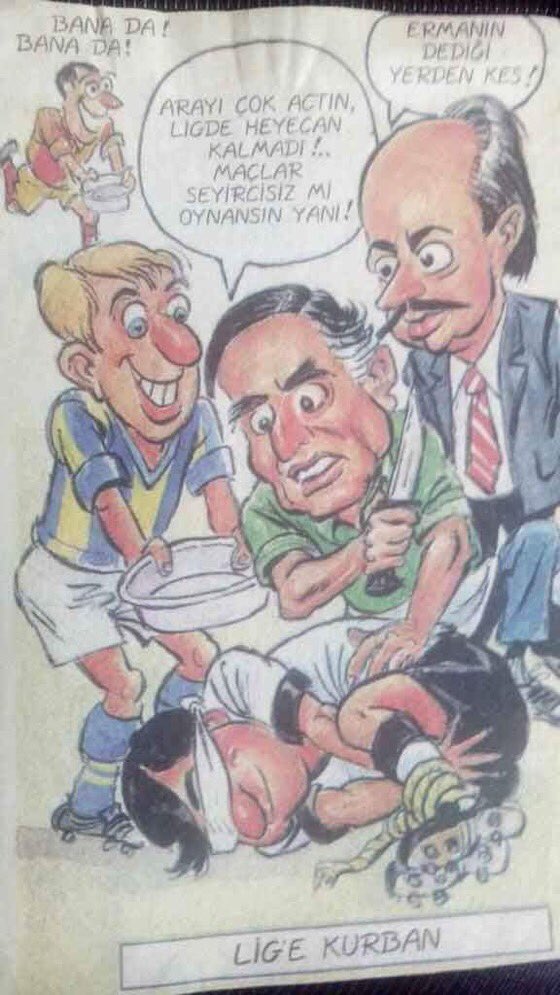 Yıllar önce yapılan bir karikatür.