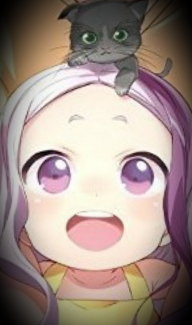 "It's a kitty!" Addie excitedly gasped after a small kitten had pounced onto the top of her head. She giggled as she tried to look up at it. "Do you want to stay with me? We could be friends?" The toddler innocently offered hoping to be able to keep the cute little animal.