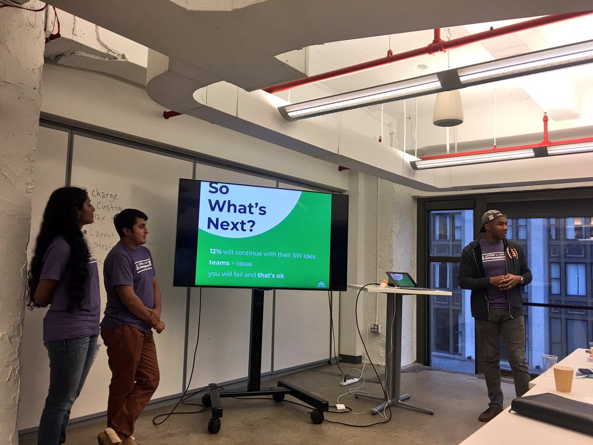 LilsG31's tweet photo. Final prezzies done! What an awesome FIRST EVER @StartupWeekend #Detroit #latinxtech experience delivered by dedicated community leaders! Day 3 is a wrap! So what’s next? https://t.co/Cp1kCamA9F! @KaporCenter @hah_vee_AIR @mwheat14 @daicogen @alerje @ToDoolie @GrandCircusCo https://t.co/tIWolRYC2h