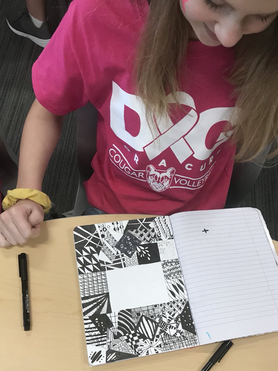 Young_sml's tweet photo. Zentangled, prayed, worshiped, and created in #ScriptureArt class. #FaithJournaling #CreativeActsofWorship #lovetheseMidSchoolers #shinesml #sml1819 https://t.co/6aTHMQuiJX