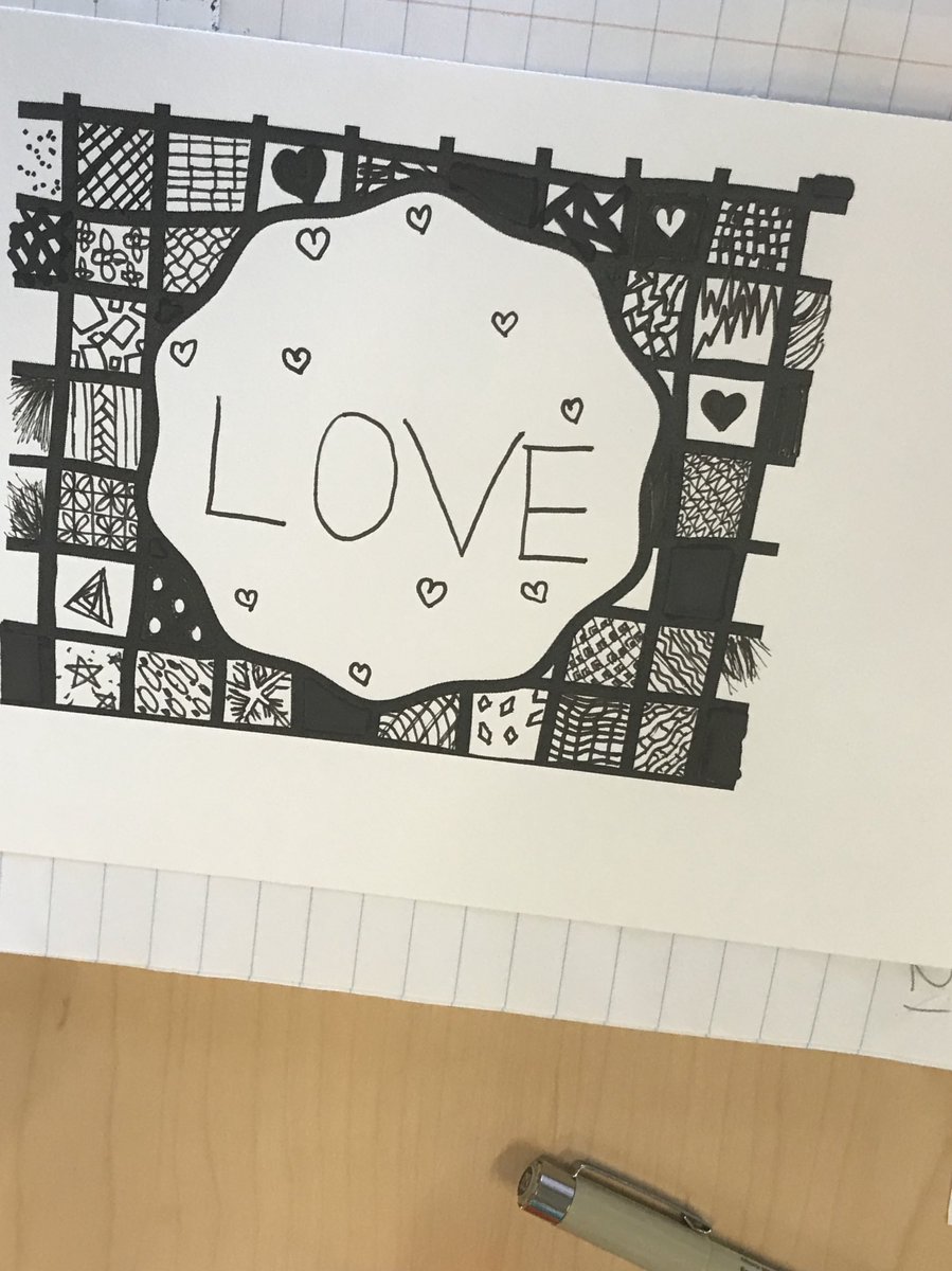 Young_sml's tweet photo. Zentangled, prayed, worshiped, and created in #ScriptureArt class. #FaithJournaling #CreativeActsofWorship #lovetheseMidSchoolers #shinesml #sml1819 https://t.co/6aTHMQuiJX