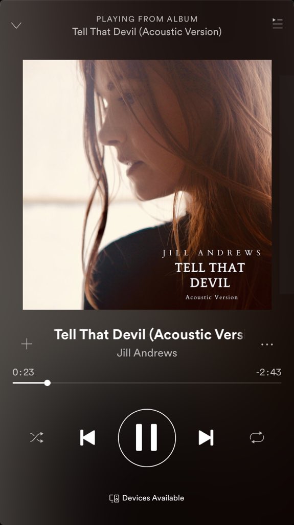 Day 9 without Wynonna Earp:Listening to the acoustic version of 'Tell That Devil' on repeat because it's that kind of day today. And tomorrow too. #WynonnaEarp    #TheScifiFantasyShow  #PCAs