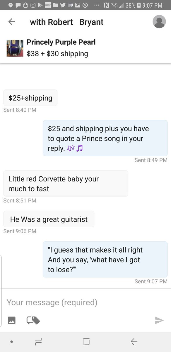 SonsOfMoog's tweet photo. The transactions on @reverbdotcom are the funniest I've ever had buying and selling musical gear. https://t.co/l3xqzBxe8k