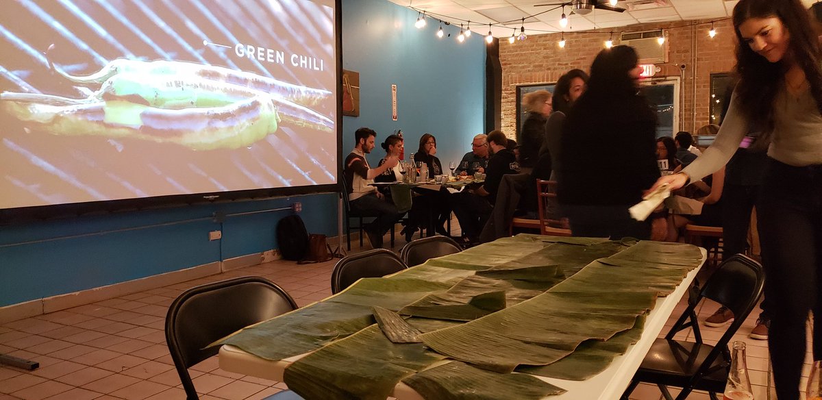 DetroitNABJ's tweet photo. Delighted to support the Michigan chapter of @AAJAMichigan tonight at their Filipino kamayan-style dinner fundraiser at the Pizza Place on Vernor in southwest Detroit. Kamayan is Tagalog for "by hand." No utensils. We ate with are hands. @SarahRahal_  @dorothy_lynn_h @NABJ @aaja https://t.co/zogNJWF2r2