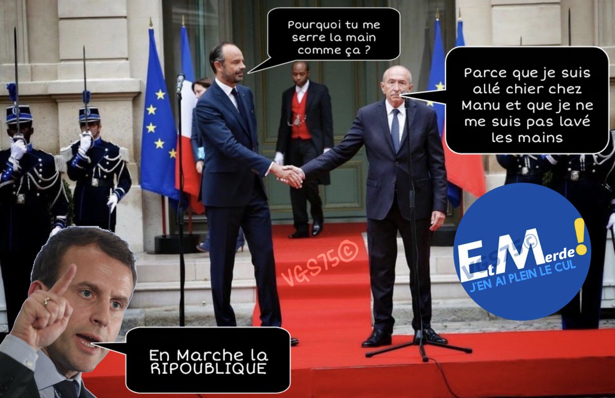 VSTAR75Officiel's tweet photo. 😂😂😂👌🏼
@enmarchefr la cohésion... 😂😂😂👏
@LaREM_AN #Bankster @EmmanuelMacron 😂👍
#MacronPiègeACons #MacronTraverseLaRue #MacronDestitution #MacronBenallaGate #PapyCollomb #LaRipoubliqueEnMarche #Manu #LREM https://t.co/QvccAyq7V7