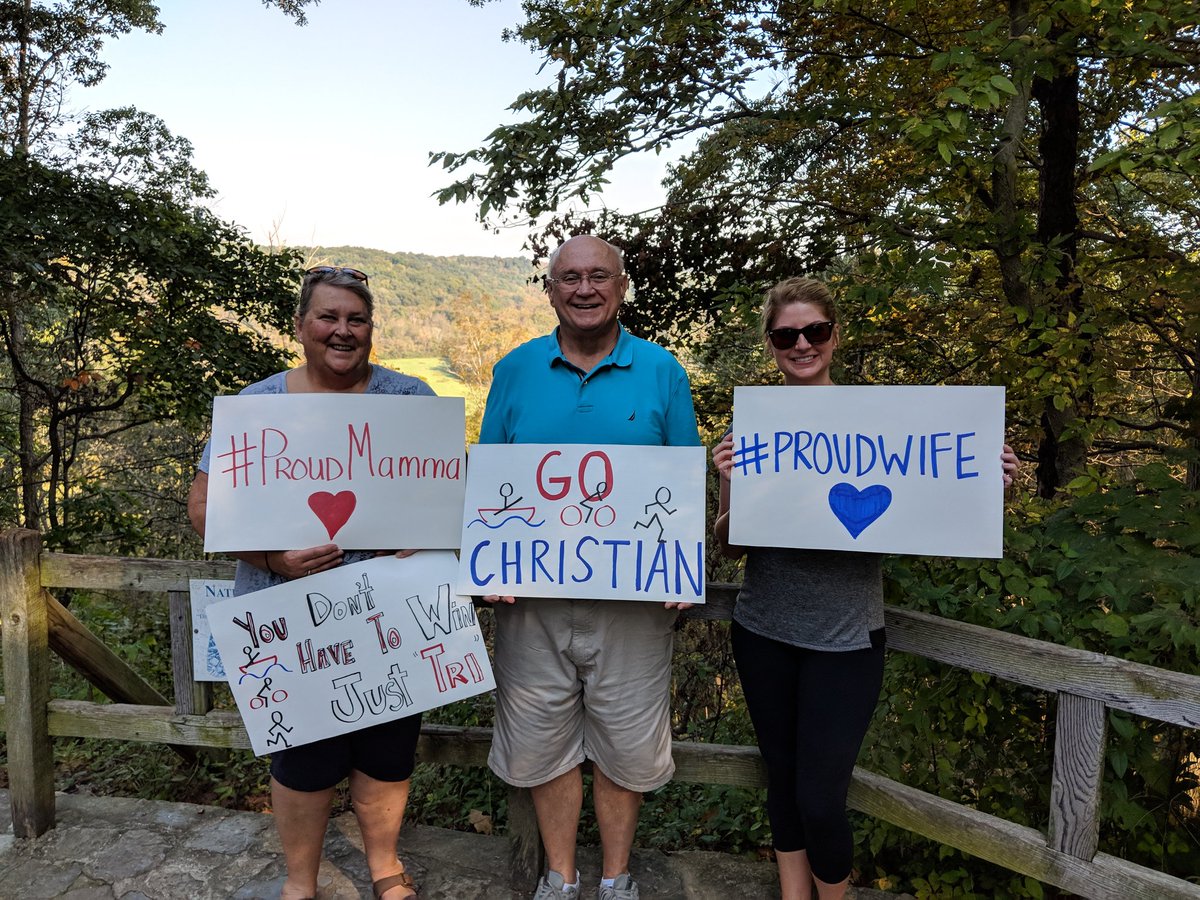 LongChristian's tweet photo. Had a great time doing the  @morganscanoe triathlon this morning.  Even had an awesome crew cheering me on! Looking forward to the next one! 

#FirstTri #LegsAreDone #KillerHillisNoJoke #6MileKayak5HalfMileRun18MileBike https://t.co/pZrGjGOR2e