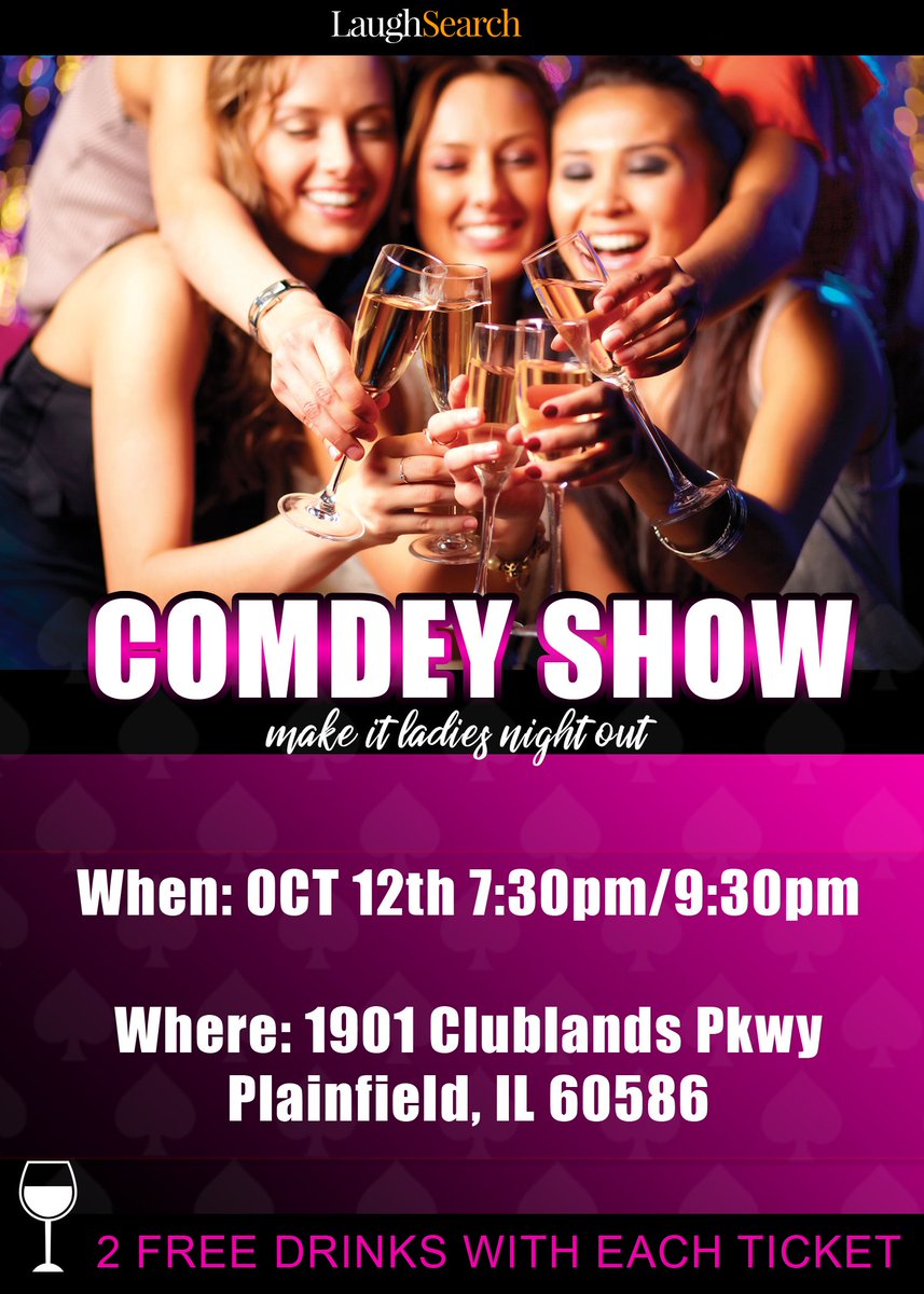 LaughSearch's tweet photo. We're proud to present our first sponsored comedy show. Make it a ladies night out!
https://t.co/RWzREFGdOA https://t.co/BSDJlW5maK