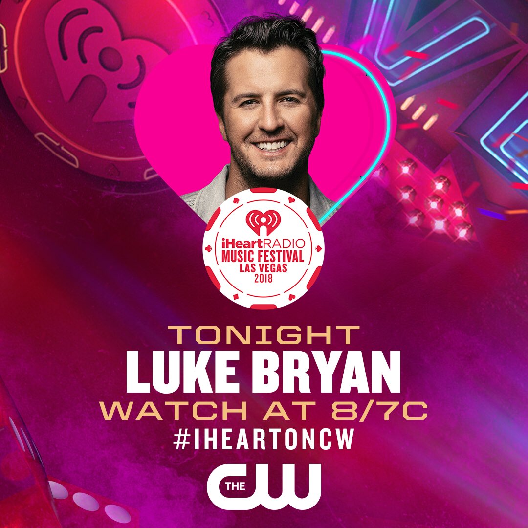 lukebryan's tweet photo. Check out Luke’s performance of “Most People Are Good” from the @iHeartRadio Music Festival TONIGHT during the #iHeartOnCW special at 8/7c on @TheCW https://t.co/BKxc7N5oI9