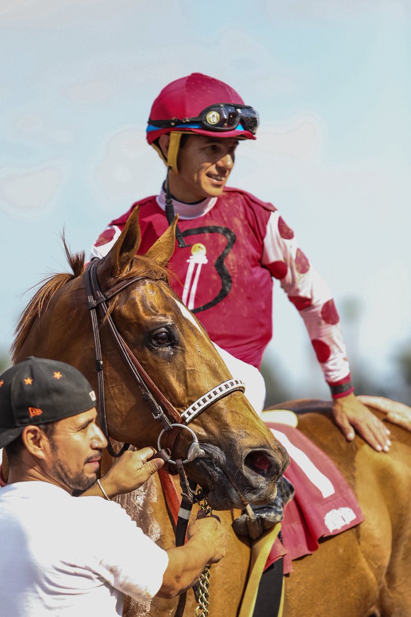 SAPublicity's tweet photo. Skye Diamonds and Tiago Pereira are victorious in thr Grade III $100,000 LA Woman Stakes for trainer Bill Spawr. (Order - #1/5/4/2) https://t.co/o9diwKrnNe