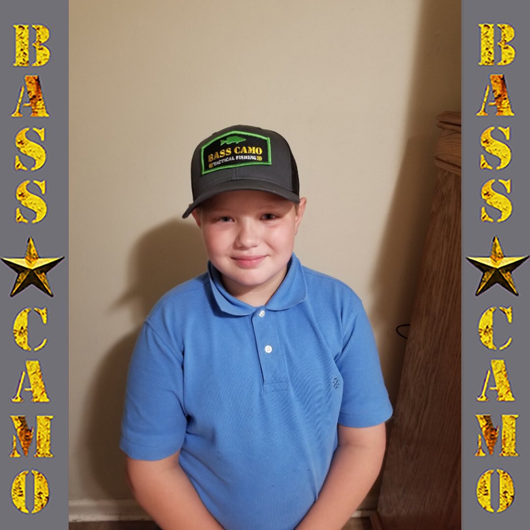 BassCamo's tweet image. We look forward to our buddy Will getting his new #BASSCAMO #patchHAT all #fishy thanks for all the great support my friend can't wait to see the next BIG LUNKA 👊 @kidsthatfish @takeakidfishing