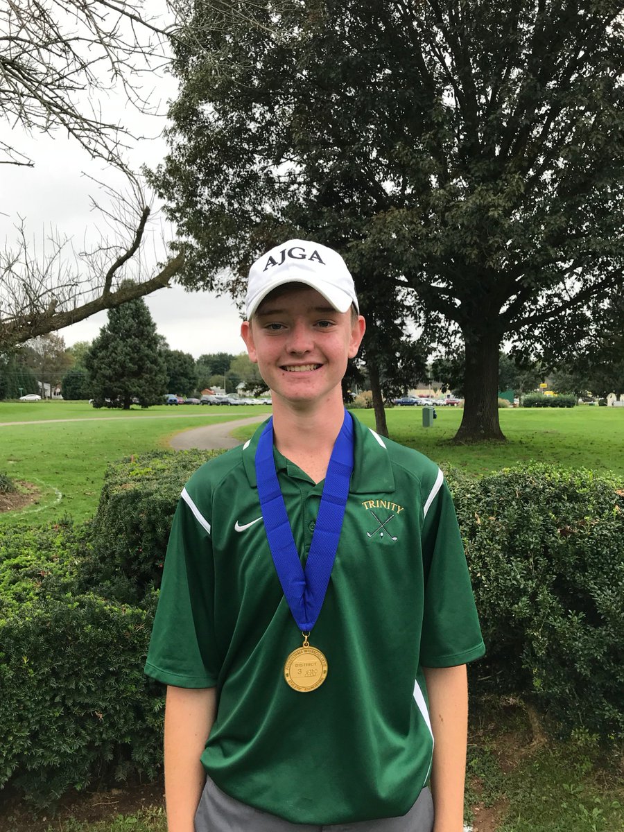 piaadistrict3's tweet image. James Ulsh of Trinity wins the 2018-2019 District III M&amp;amp;T Bank Class 2A Boys Golf Championship at Briarwood East GC. Ulsh’s 6-over 78 was good enough for a 1-stroke victory over Elijah Ruppert of Brandywine Heights. (corrects yesterday's tweet; apologies, James!)