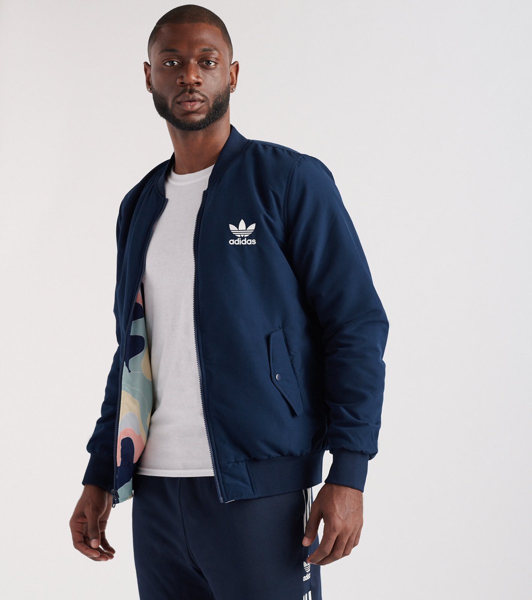 adidas reverse bomber jacket