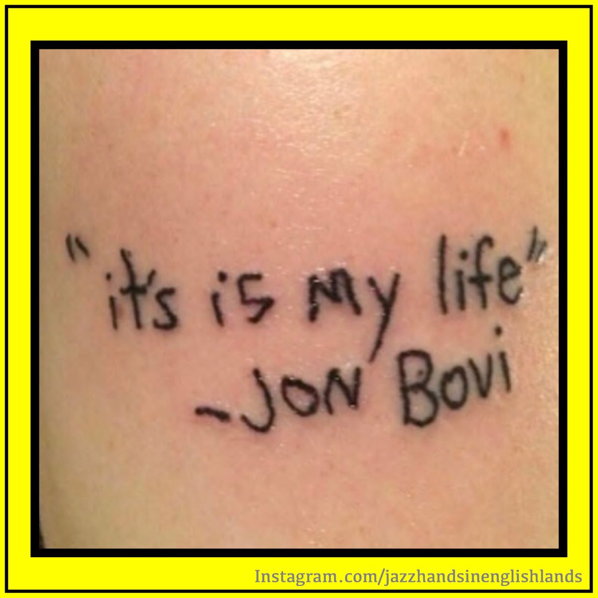 jazzhandsjokes's tweet photo. Spot the TWO fuckups...
#TattooFail #YouHadOneJob #TattooMemes #AbsoluteTwat #FuckwitAlert #NotEvenClose #TooLateNow #WillNeverLiveThatDown #YeahDontDoThat #CanYouImagine #CanYouSeeWhatISee #WhyIsThatSoHard #BadTatts #NameTattooFail #TattooLife #Tattoos #TattooWorld #IShitYouNot https://t.co/5lqMExnijy