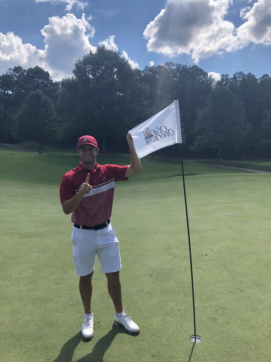 2nd ace coming on a par 4 today, watched @benfuller1234 make one on the same hole Friday...crazy. Pumped to start our tournament at Old Overton this week! RTR
