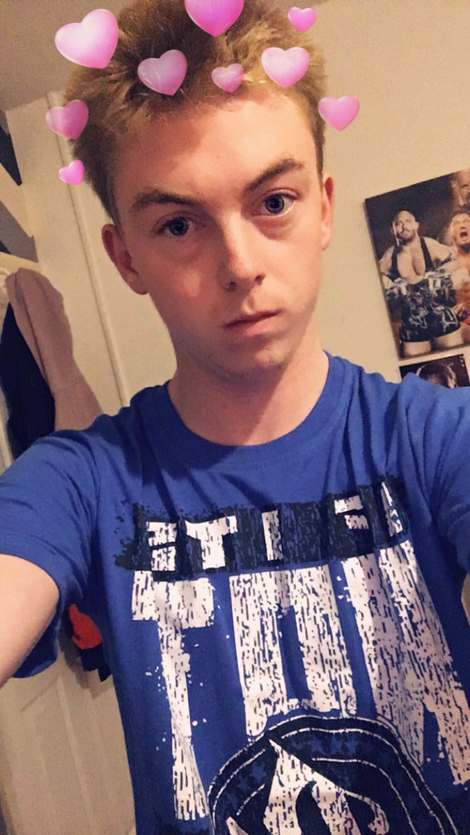 AdamGoldberg8's tweet photo. Don’t mind me it’s just your least favourite AJ styles fan. 💙 https://t.co/E84zUTeKyH