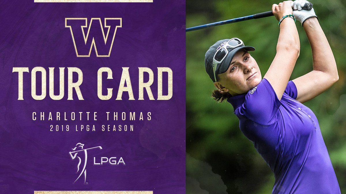 HUGE Congrats to <a href="/C_Thomas54/">Charlotte Thomas</a> on earning her <a href="/LPGA/">LPGA</a> Tour Card after finishing 8th on the @ROAD2LPGA 

#ProDawgs // #GoHuskies