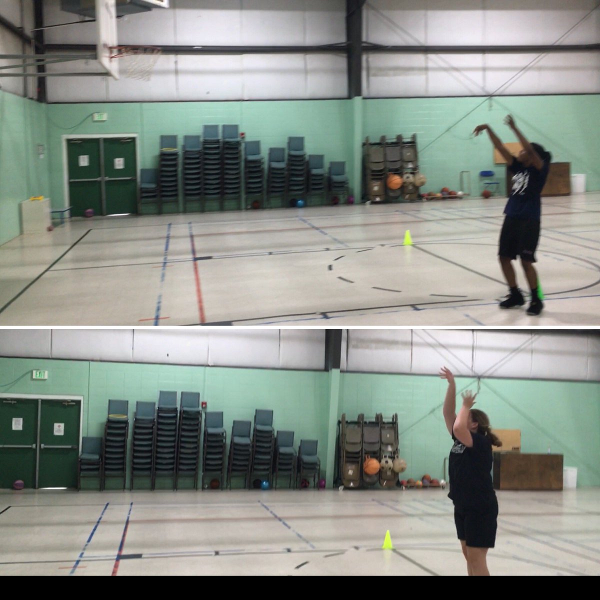 CoachDj_Clemons's tweet photo. A great day in the lab with Noelle Horton and McKenzie Sills. I’m proud of my #Wantto tribe, all work and no complaints. As @HoopDreamsAAU says, “we breed monsters” @CoachSmith_HD #allofnothing #hoopdreamsaauFamily https://t.co/RiBh0zqWo1