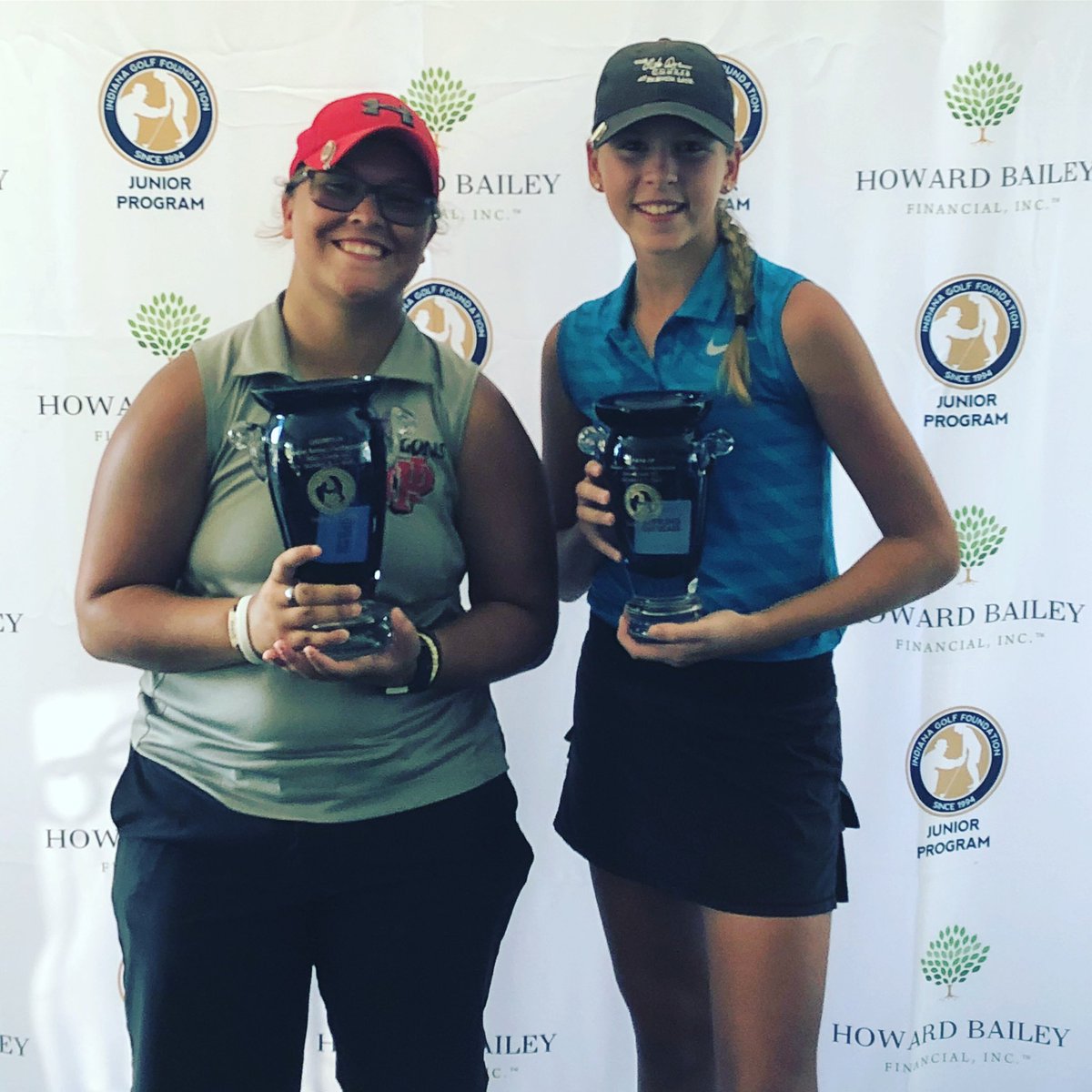 injrgolf's tweet photo. Annalise Fox is the #HoosierJr champion with rounds of 79-75! She joins @katiesharp1220 & @alexis_mies as the only players to go back to back.
Katelyn Kuc finishes runner up with 77-81. https://t.co/5IceC815lE