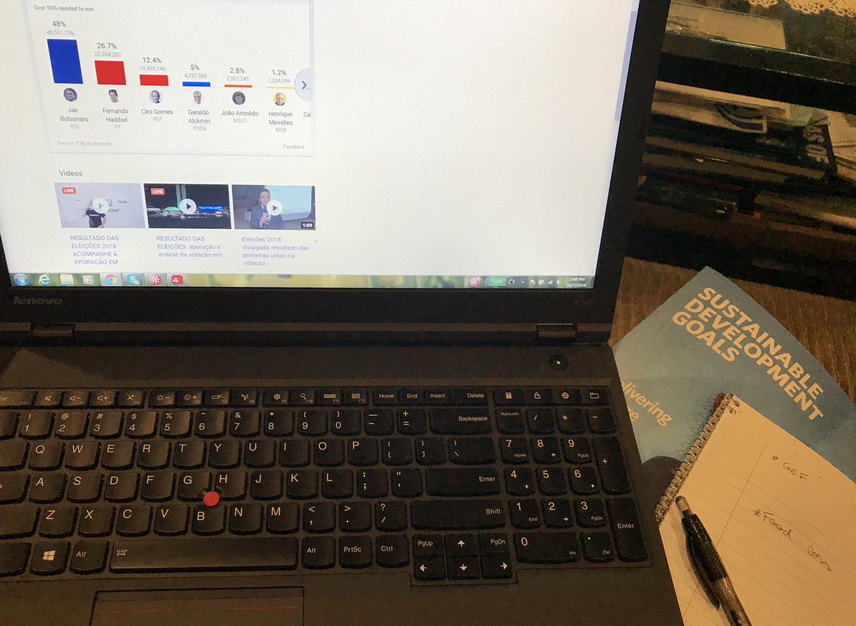 GabrielaBurian's tweet photo. That moment when you are trying to prepare for #GEF @PYXERAGlobal and, at the same time, following #BrazilElections results 😱🤦♀️ 🌎
Happy to know we will be talking about #collaboration and #action towards #GlobalGoals #SDGs https://t.co/AOuzQKOeyN