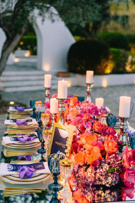 FianceeBodas's tweet photo. Las decoraciones de bodas de tonos contrastantes se convertirán en favoritas de la próxima temporada nupcial. https://t.co/wn7J7osrg0