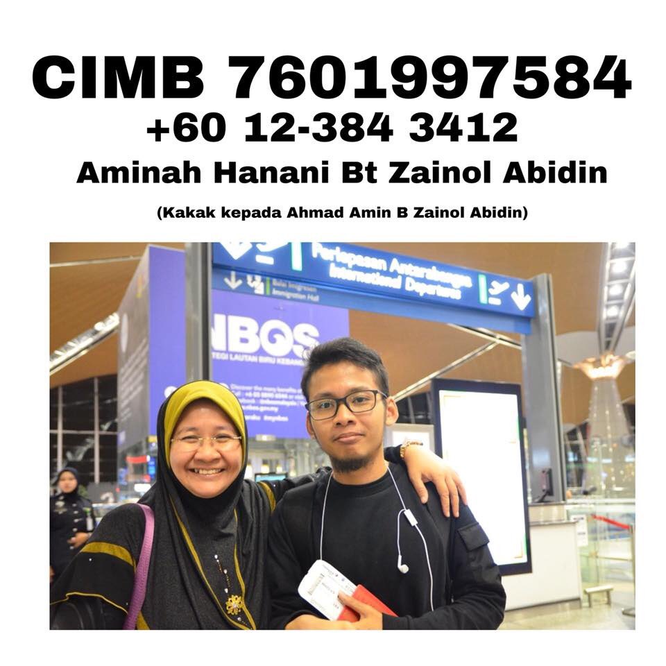 elfarishanafi's tweet photo. CROWD FUNDING UNTUK AMIN https://t.co/jePXdI4IhX