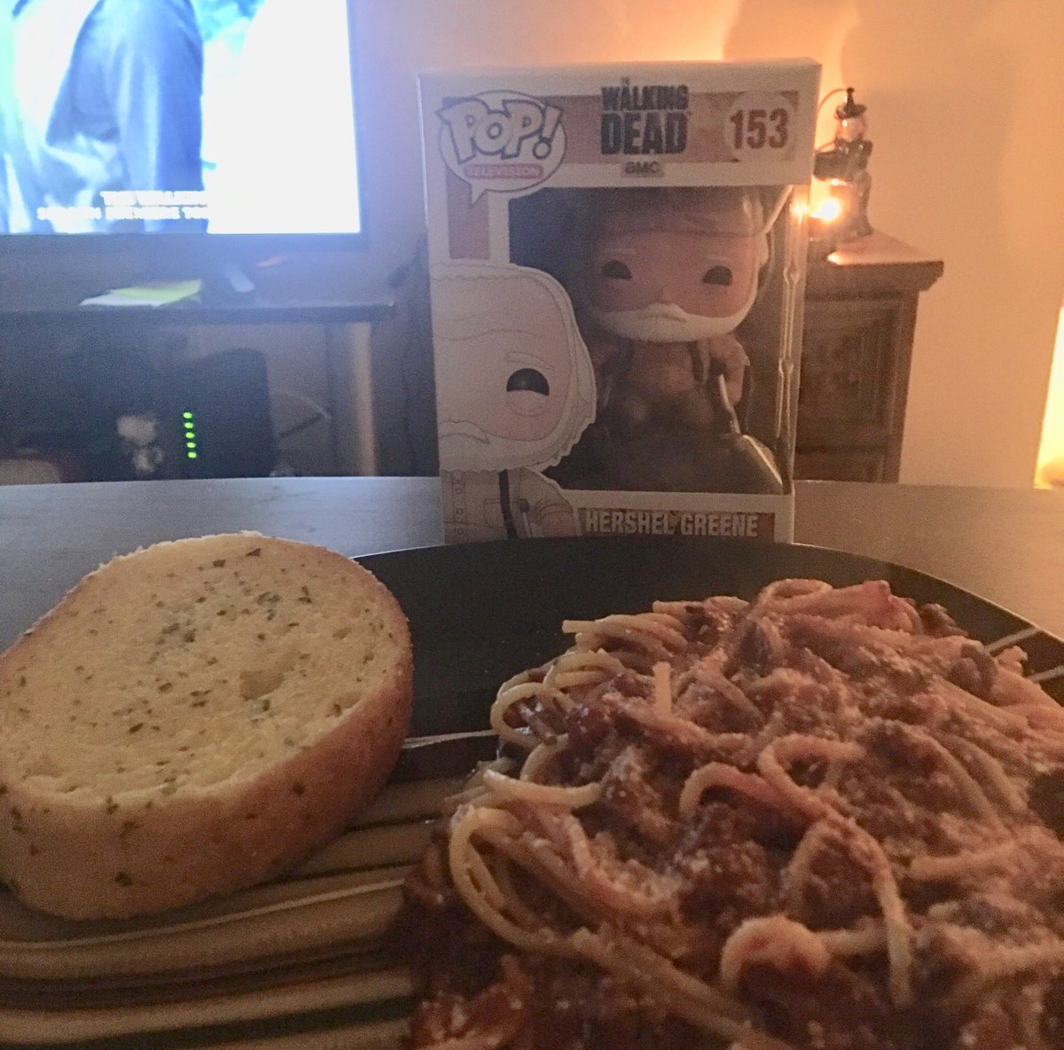 MichellePeda's tweet photo. @AMCTalkingDead spaghetti Tuesday on Sunday instead of Wednesday. #ForEverInOurHearts ❤️ https://t.co/ZeaX3Abpek