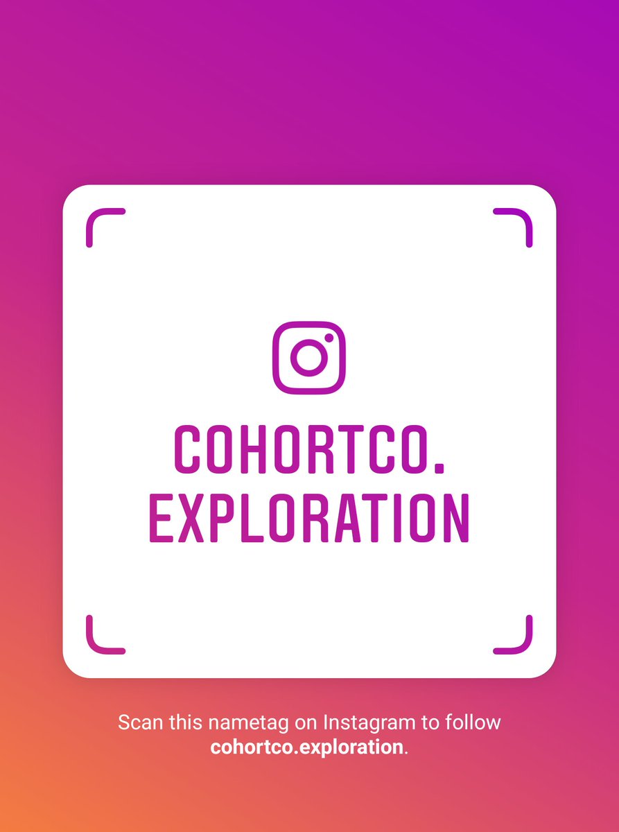 Cohort_Co's tweet photo. Hey everyone we finally got a Instagram! Follow us and check out some of our awesome travel pics! Username: cohortco.exploration
https://t.co/HLNnsJC5U2 https://t.co/E40l0jOzc5