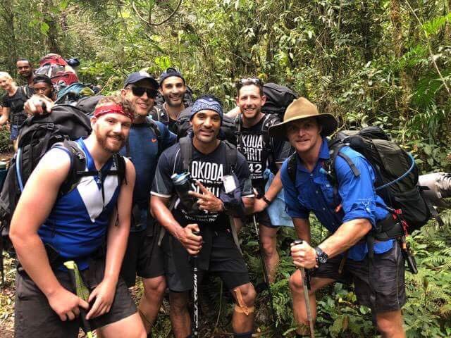 Ross_Wait's tweet image. Whilst trekking #Kokoda the #zahrasquest boys crossed paths with @nckcmmns aka the #honeybadger who was also raising awareness towards #domesticviolence and #genderequality 
@Zahra_Aust @ArmaniZadeh @Black_Panther7 @kaizaadm @yimmy369