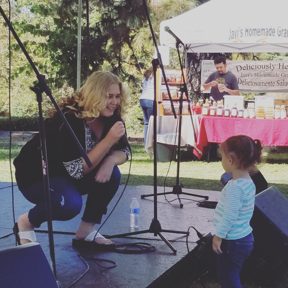 KorieAnne1's tweet photo. Had a gig today and this right here is why I love what I do. My newest and littlest fan 😍 https://t.co/PtD2NMCNL6