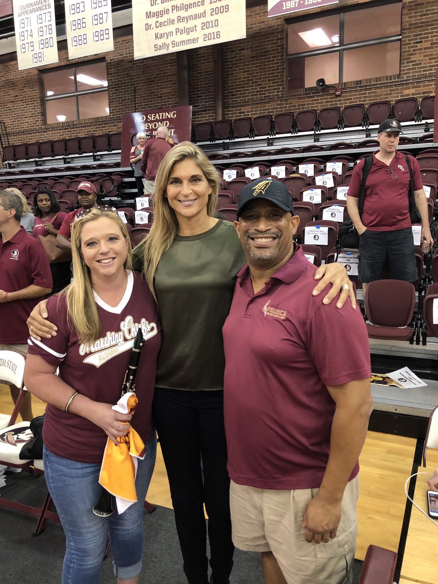 @michaeltstaden and I got a picture with one of @FSUvolleyball Elites Thank you @GabbyReece for all you do for Florida State Women’s Athletics.
