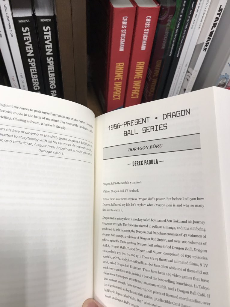 Ryan Molina (@ThatRyanMolina) on Twitter photo 08/10/2018 00:02:26 Just read @DerekPadula’s chapter in @Chris_Stuckmann’s Anime Impact. Good job! Just read @DerekPadula’s chapter in @Chris_Stuckmann’s Anime Impact. Good job!