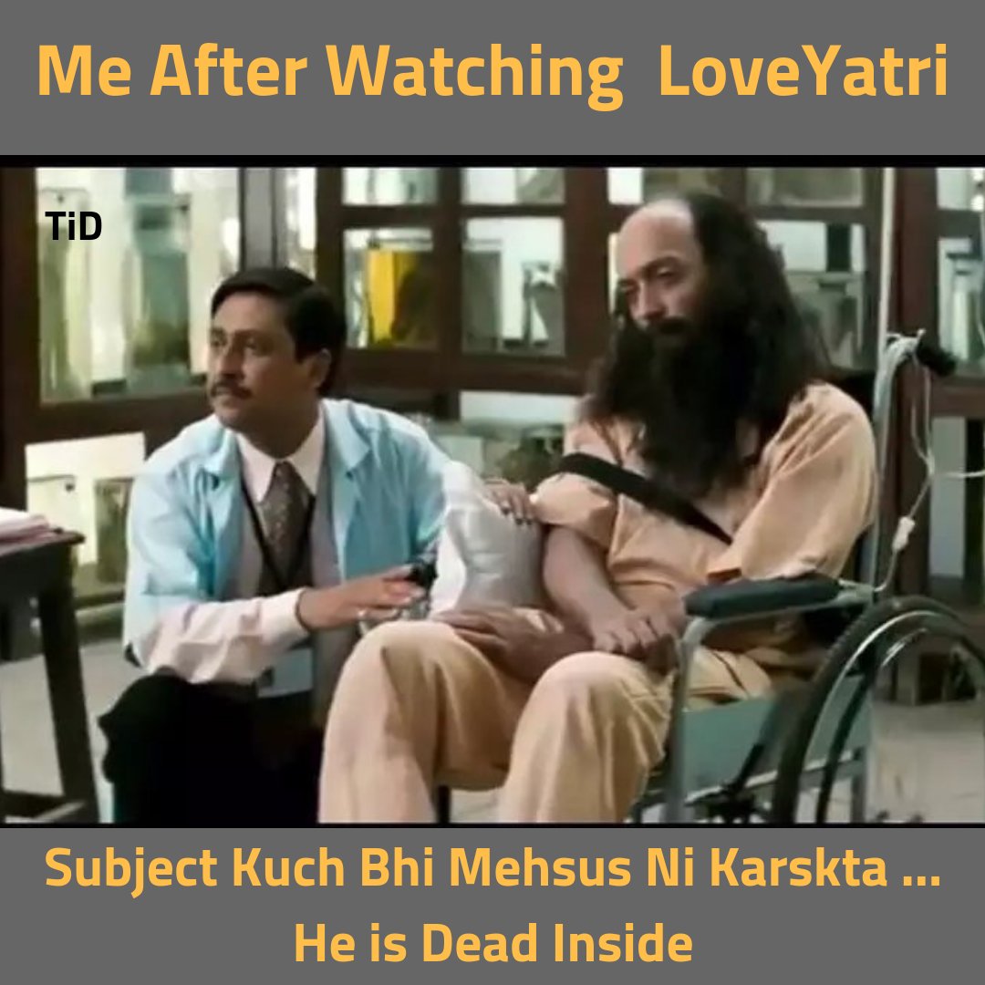 torchindark's tweet photo. Go and Watch 😂#loveyatri #LoveTakesOver #predictedbollywoodstory
#AayushSharma #WarinaHussain #SalmanKhan #abhirajminawala #bollywood #bollywoodlovestory #lovestories #movies2018 #sameconcept
#typicalovestory #oldlovestory #humdildechukesanam https://t.co/nWfPvaLsn4