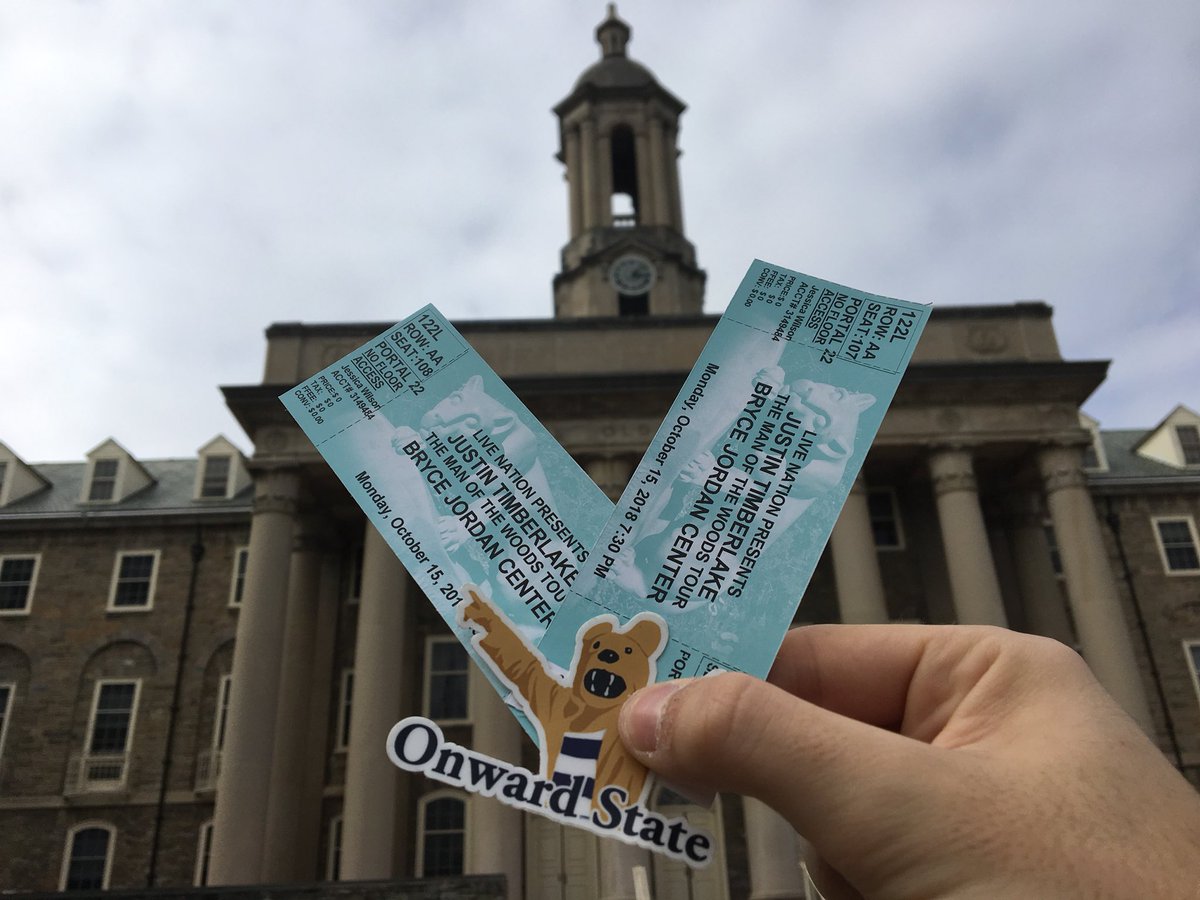 OnwardState's tweet photo. .@jtimberlake is bringing sexy back to Happy Valley, and we’re giving away a pair of tickets. RT and follow to win! https://t.co/04zidbjZZ3