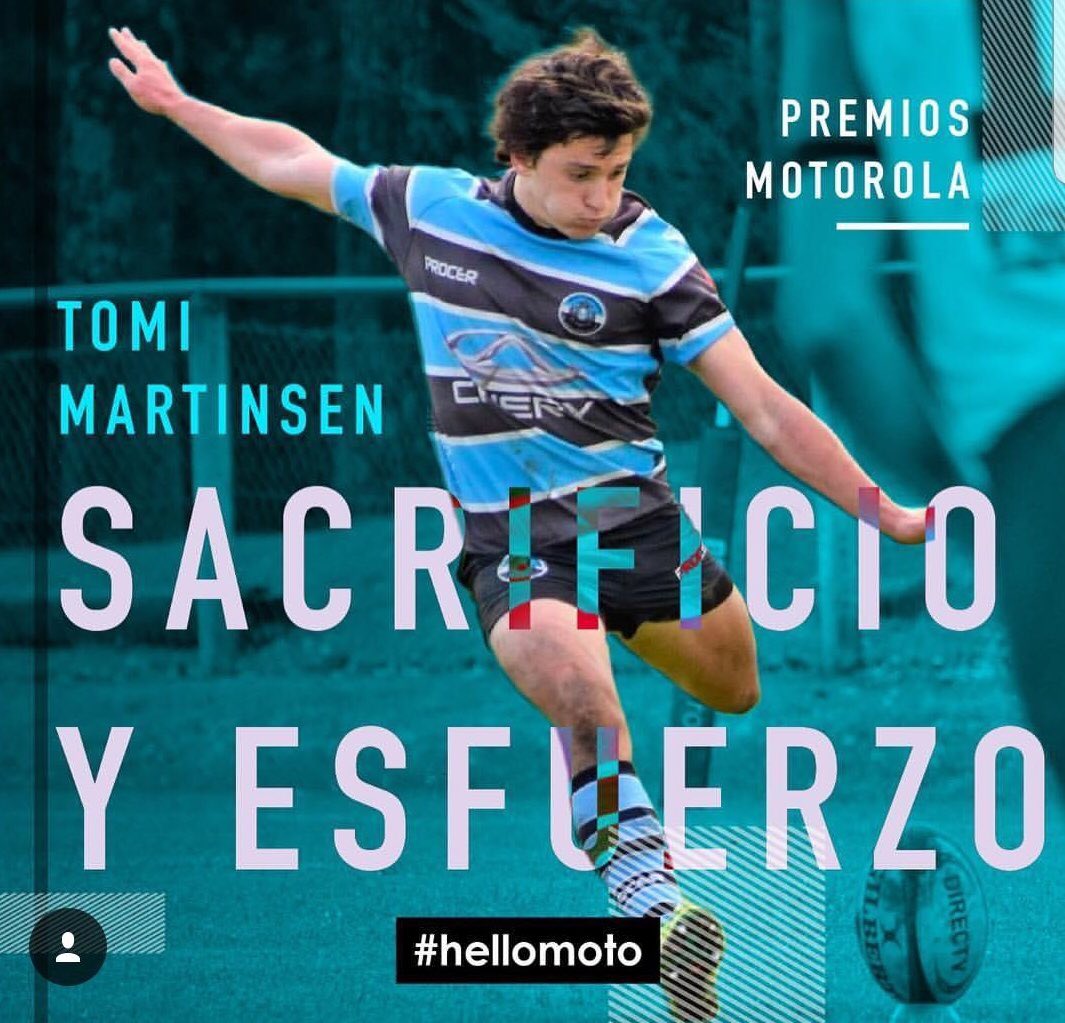 lnrugby's tweet photo. #PremiosMotorola
Felicitamos a Tomás Martinsen ganador del mes de Septiembre por su Sacrificio y Esfuerzo.
#hellomoto
#hellowilliam
@motorola_ar
-
#DISTINTO
#SomosWilliam https://t.co/3RNcj7x5OU