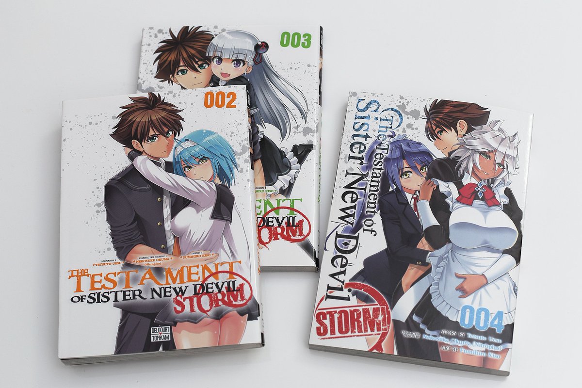 木曽フミヒロ 咎 カルマ なスキル 連載中 新妹魔王の契約者 嵐 仏語版2 3巻と英語版4巻をいただきました ありがたやー