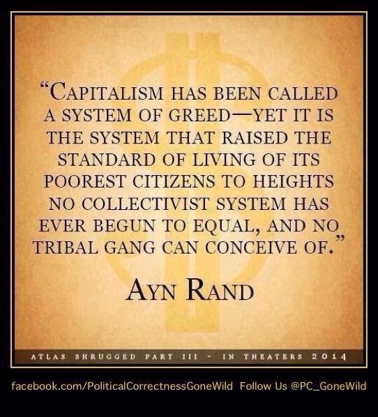 12. Capitalism...No socialist system can raise the standard of living of the poor as well as capitalism.