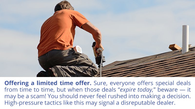 #LimitedTimeOffer #RoofingScam #BeCareful bit.ly/2MyIMpC