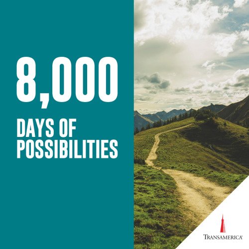 chavezassociate's tweet image. How long is #retirement? Longer than you may think. It’s time to reimagine what’s next. transamerica.com/8000days/