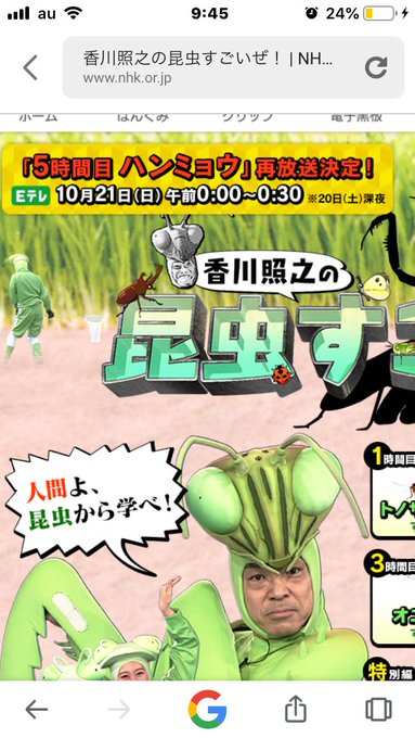 再放送 おうちで昆虫すごいぜ