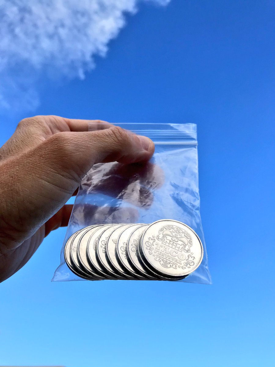 Available only for the next couple days... add 10 tokens to your ticket purchase at aztacofestival.com - that way u don’t have to stop by a token booth when u get to the Fest. These are used for tacos &amp; drinks, so load up now for faster taco feasting!