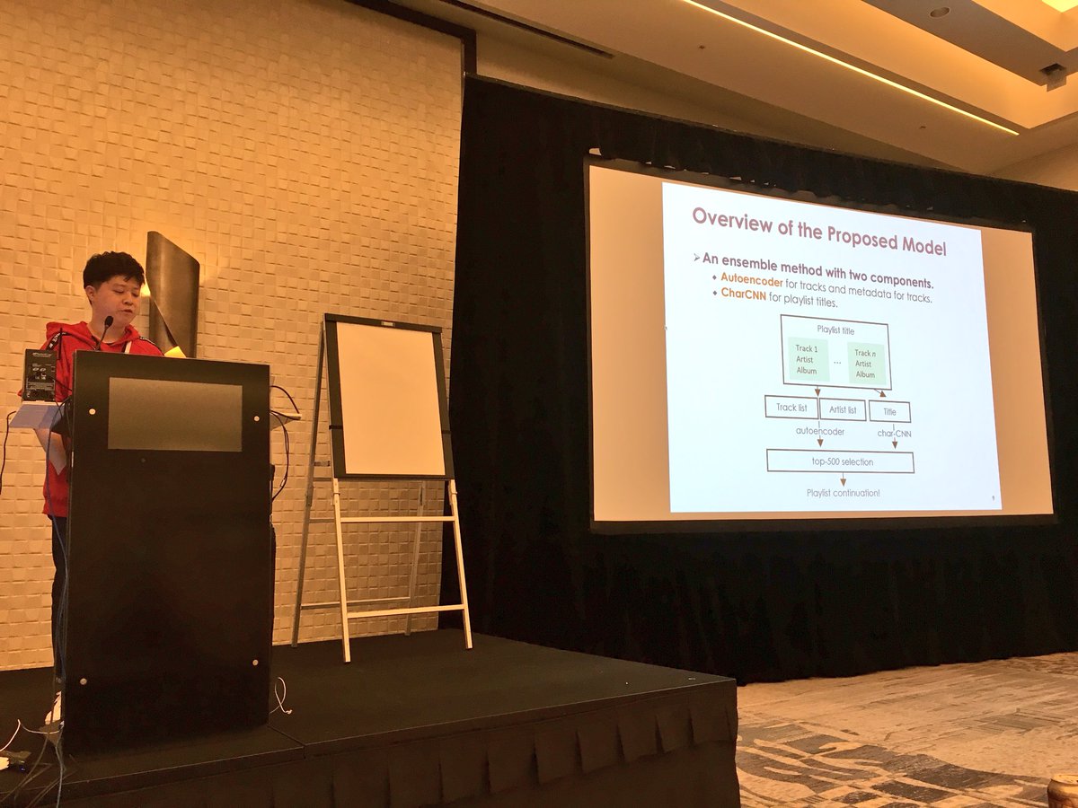 SpotifyResearch's tweet photo. And that's a wrap! Thank you to all the participants of #RecSysChallenge2018! Please follow us for updates on open datasets and challenges! #RecSys2018 https://t.co/nzAOu9P87A