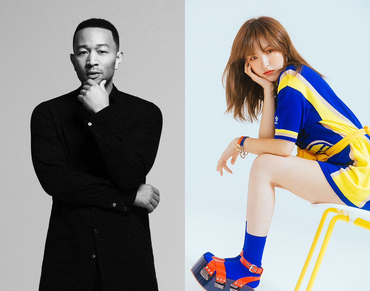 SMTOWNGLOBAL's tweet photo. Guess who is coming for the hidden collaboration of ‘STATION X 0’ project!
Red Velvet’s WENDY and a global artist John Legend will be releasing a duet song ‘Written In The Stars’ as the fifth liner of the project!
 
🎧#JohnLegend X #WENDY ‘#WrittenInTheStars’: 2018.10.19. 6PM KST https://t.co/vj2dDdi593