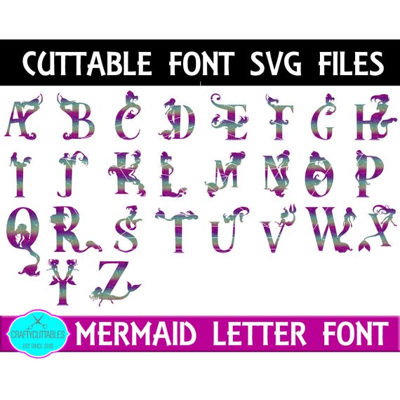 Free Free Mermaid Svg Font 850 SVG PNG EPS DXF File