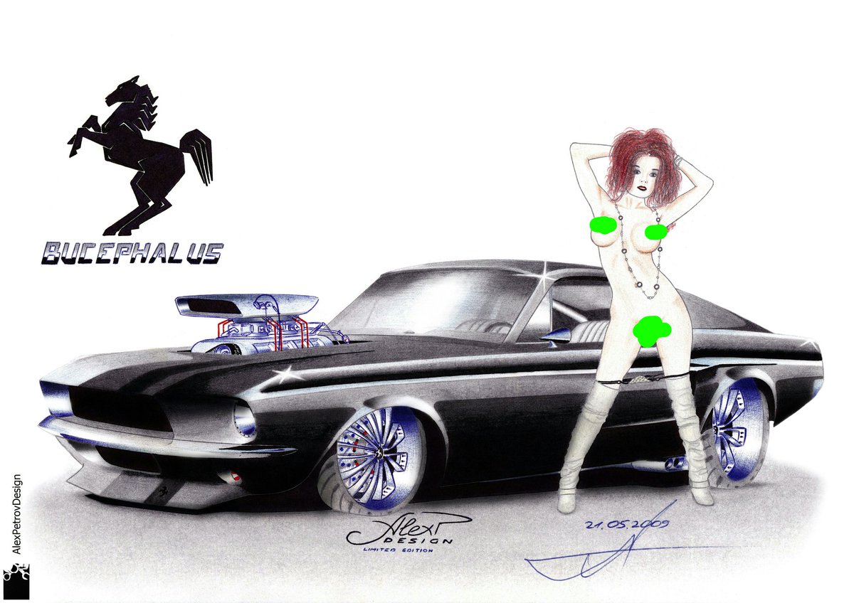 AlexP_Design's tweet image. some of my old drawings (2009) #ford #mustang #fastback #protouring #custom #pinup #art #alexpetrovdesign